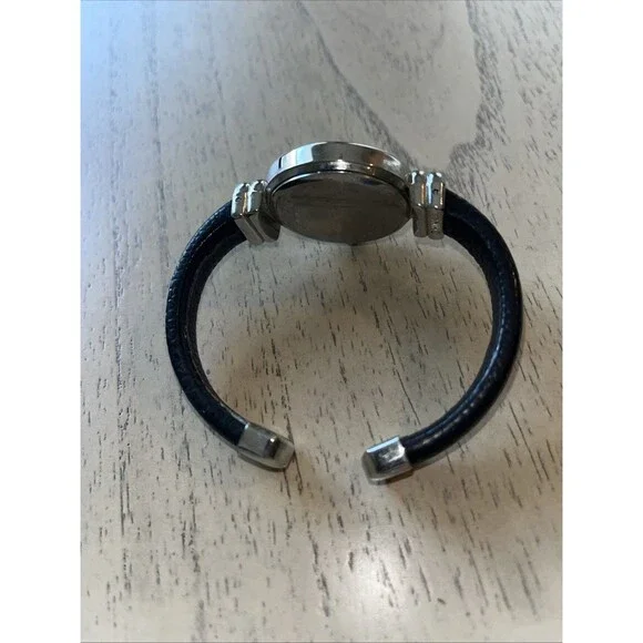 Concepts Women's Quartz Analog Watch #36513 Black Cuff Bangle Band - Picture 3 of 7